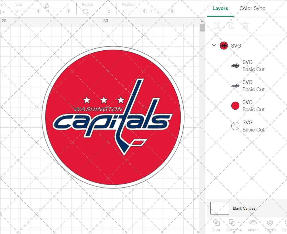 Washington Capitals Circle 2007 008, Svg, Dxf, Eps, Png - SvgShopArt