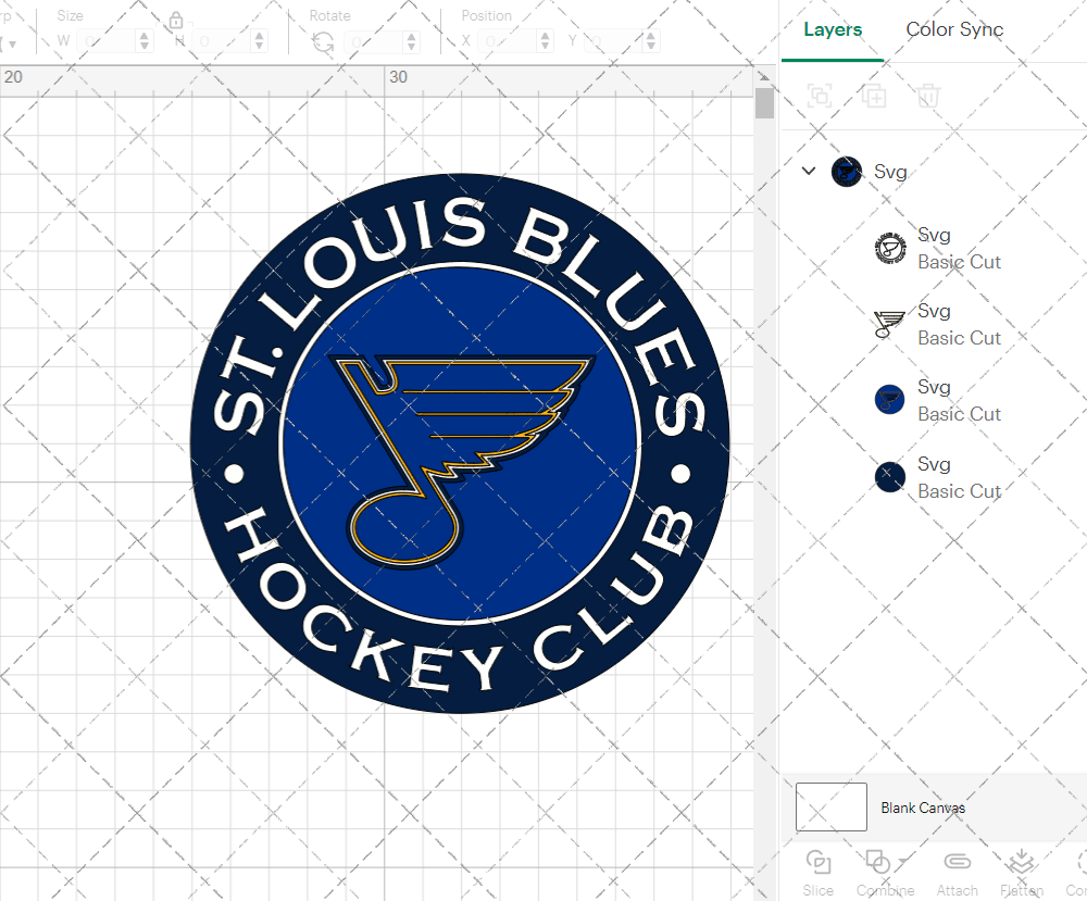 St. Louis Blues Circle 2008 004, Svg, Dxf, Eps, Png - SvgShopArt