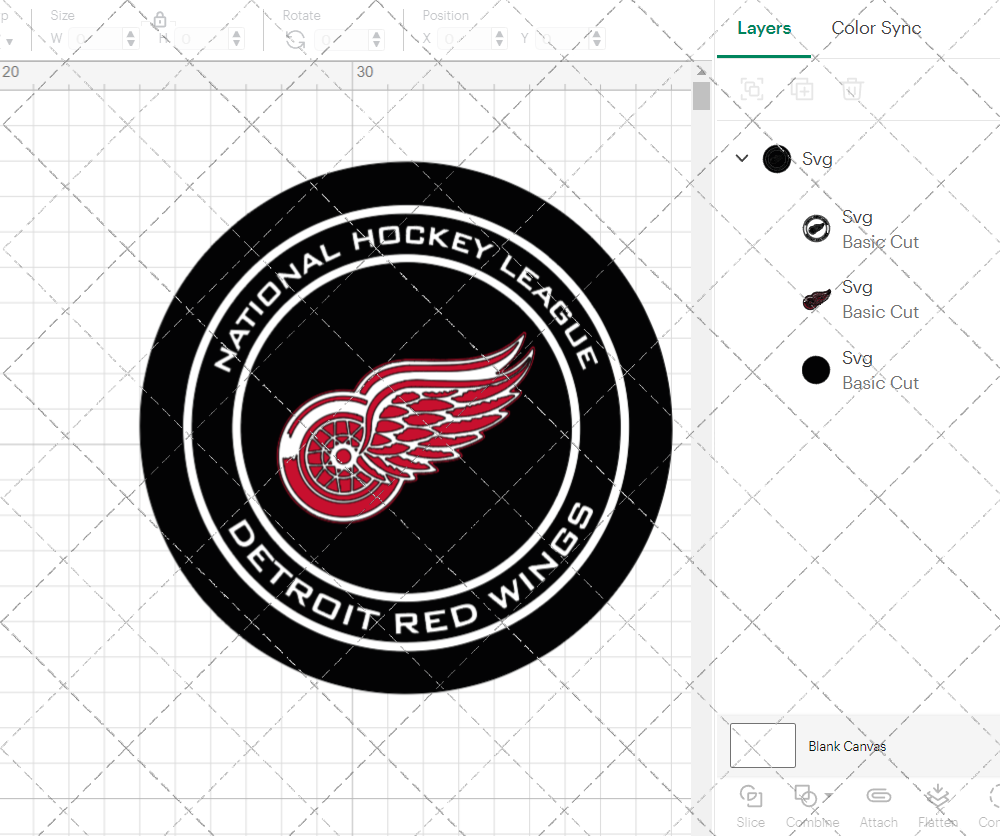 Detroit Red Wings Circle 1948 003, Svg, Dxf, Eps, Png - SvgShopArt