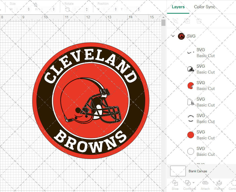 Cleveland Browns Circle 2015, Svg, Dxf, Eps, Png - SvgShopArt