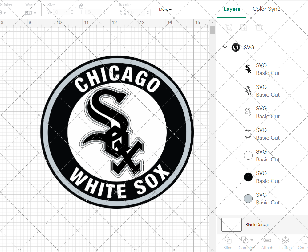 Chicago White Sox Circle 1990 002, Svg, Dxf, Eps, Png - SvgShopArt