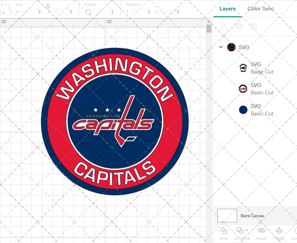 Washington Capitals Circle 2007 003, Svg, Dxf, Eps, Png - SvgShopArt