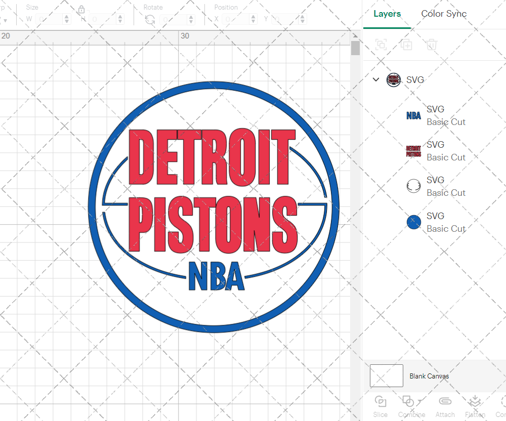 Detroit Pistons Secondary 1974, Svg, Dxf, Eps, Png - SvgShopArt