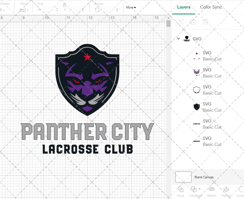 Panther City Lacrosse Club Secondary 2021, Svg, Dxf, Eps, Png - SvgShopArt