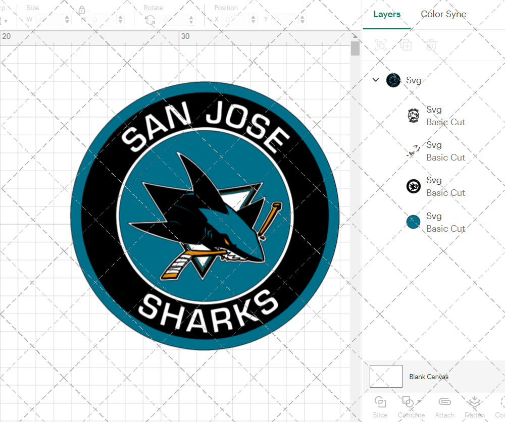 San Jose Sharks Circle 2008, Svg, Dxf, Eps, Png - SvgShopArt