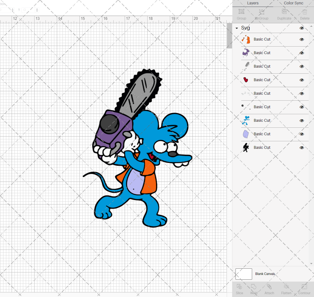 Scratchy - The Simpsons, Svg, Dxf, Eps, Png - SvgShopArt