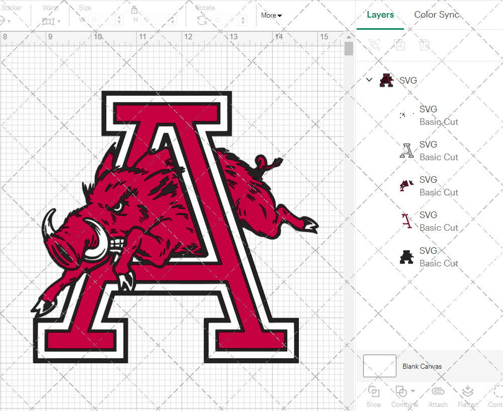 Arkansas Razorbacks Alternate 1965, Svg, Dxf, Eps, Png - SvgShopArt