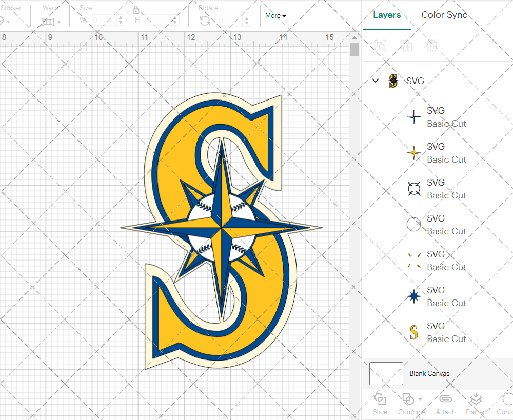 Seattle Mariners Alternate 2015 002, Svg, Dxf, Eps, Png - SvgShopArt