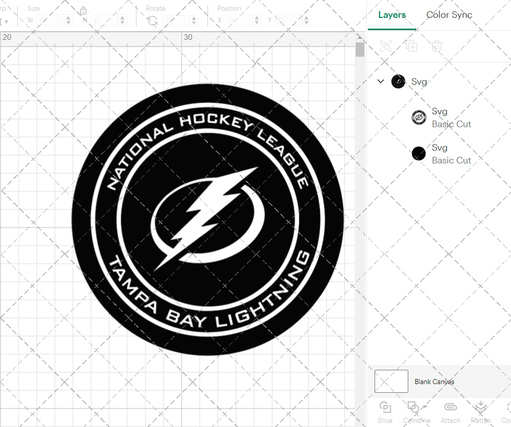 Tampa Bay Lightning Circle 2018 003, Svg, Dxf, Eps, Png - SvgShopArt