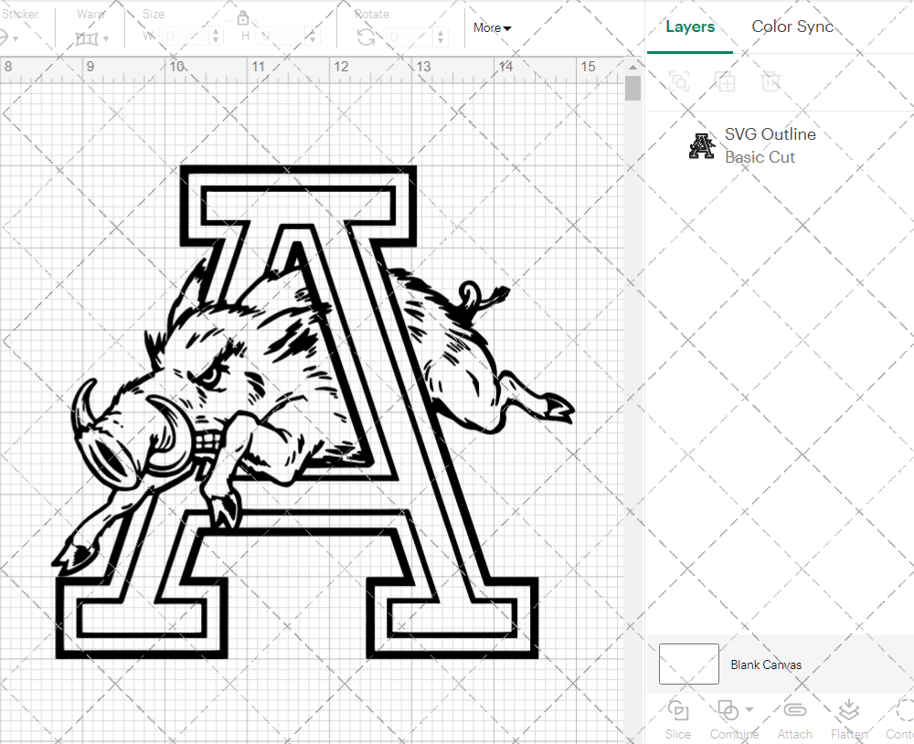 Arkansas Razorbacks Alternate 1965, Svg, Dxf, Eps, Png - SvgShopArt