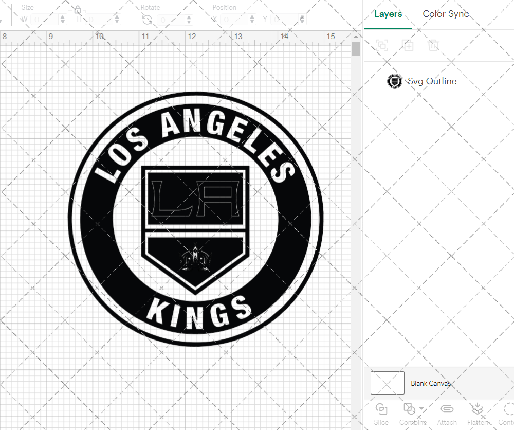 Los Angeles Kings Circle 2011 002, Svg, Dxf, Eps, Png - SvgShopArt