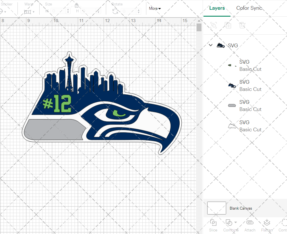 Seattle Seahawks Concept 2012 006, Svg, Dxf, Eps, Png - SvgShopArt