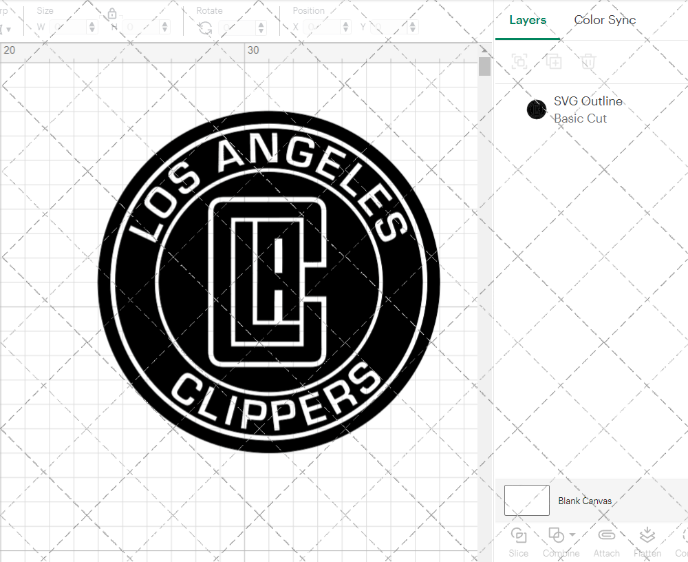 Los Angeles Clippers Circle 2018, Svg, Dxf, Eps, Png - SvgShopArt