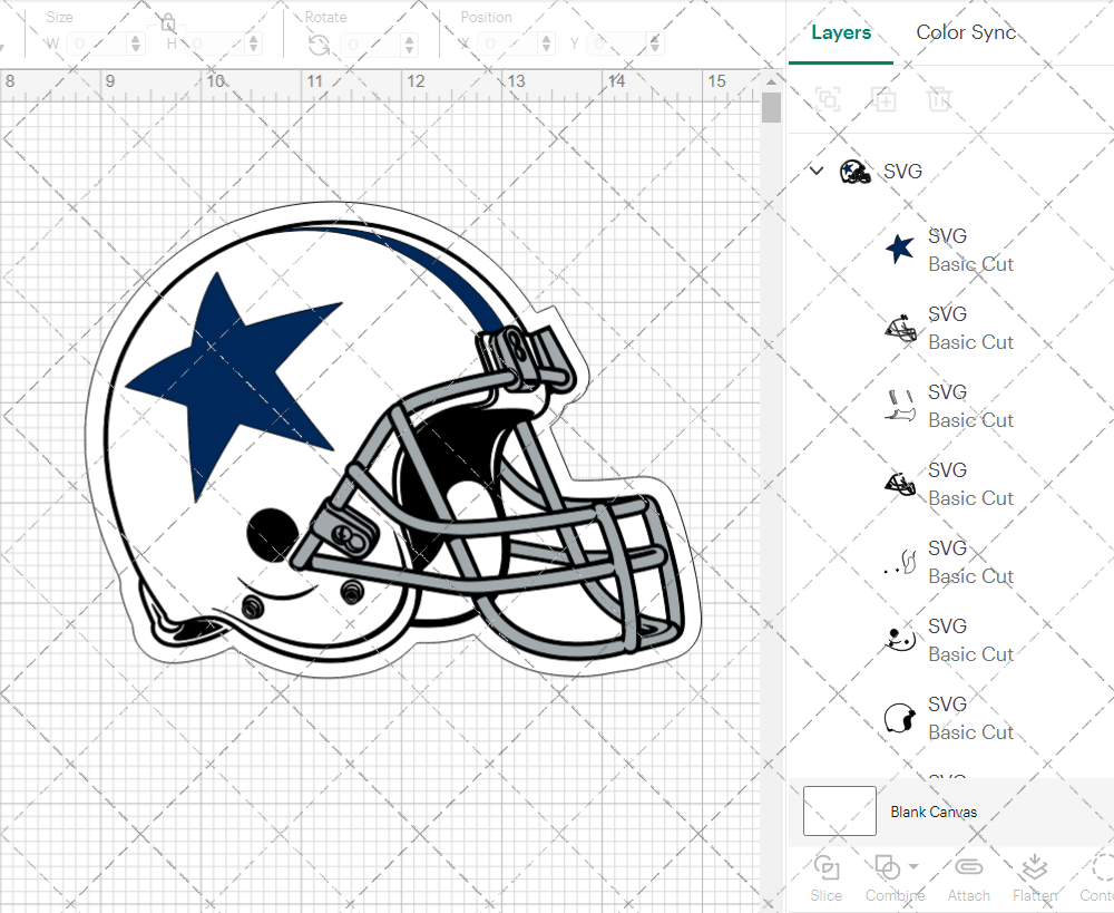 Dallas Cowboys Helmet 1960 002, Svg, Dxf, Eps, Png - SvgShopArt