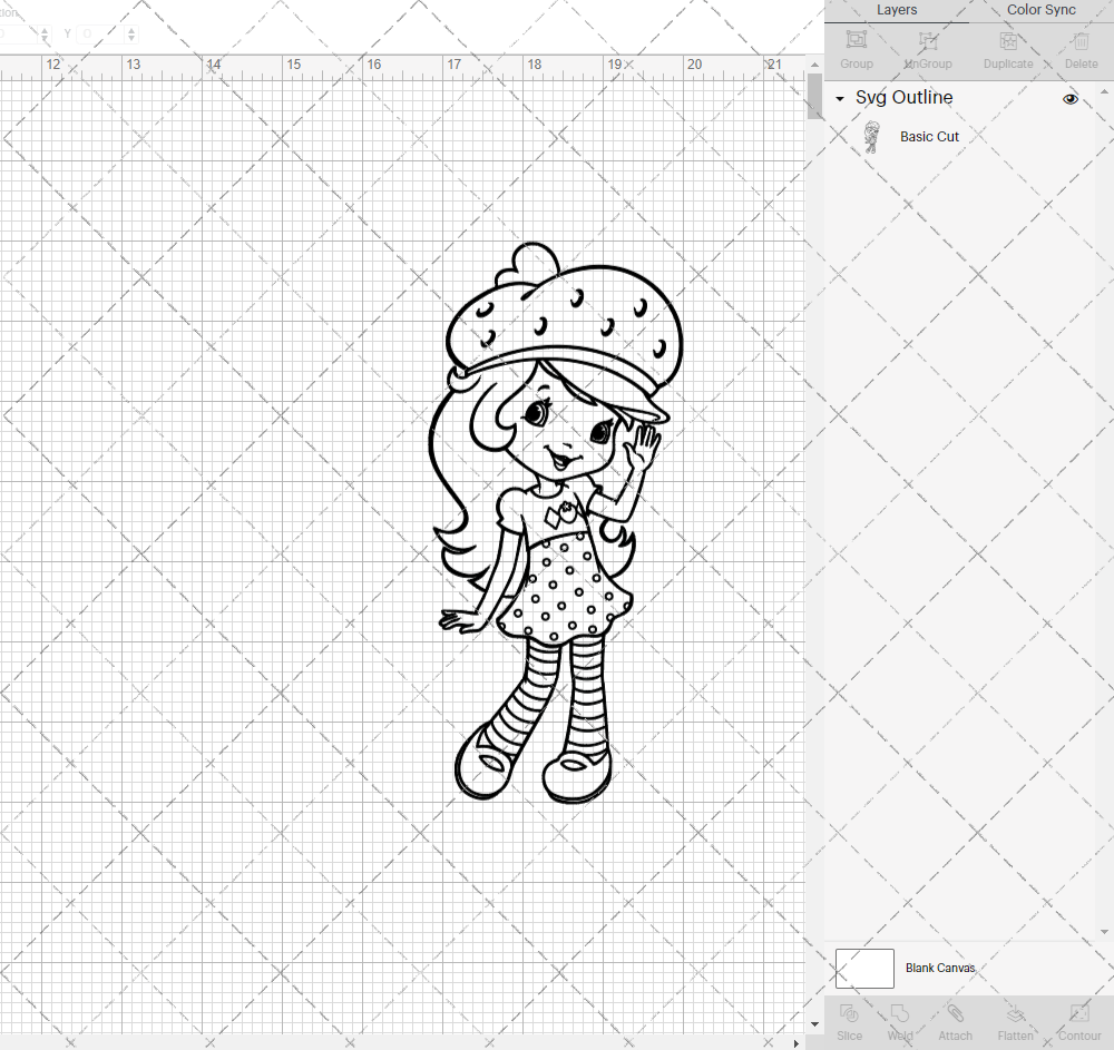 Strawberry Shortcake 003, Svg, Dxf, Eps, Png - SvgShopArt