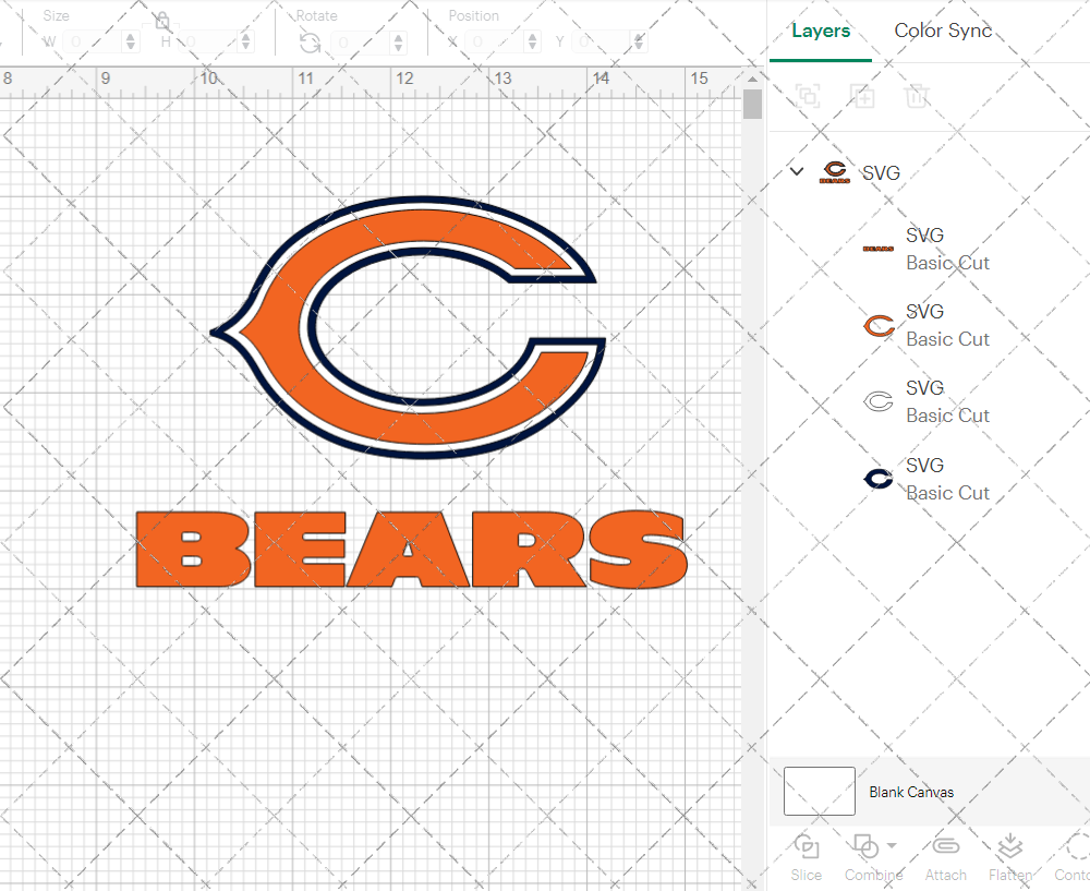 Chicago Bears Alternate 2000 004, Svg, Dxf, Eps, Png - SvgShopArt