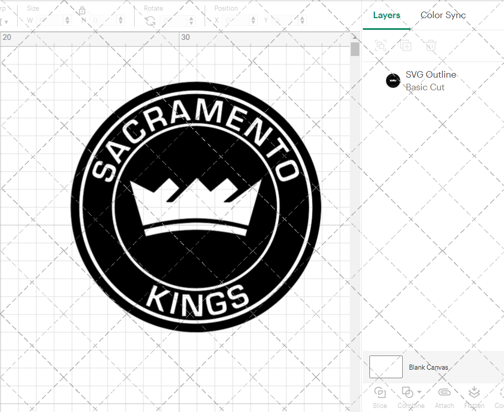 Sacramento Kings Circle 2016, Svg, Dxf, Eps, Png - SvgShopArt