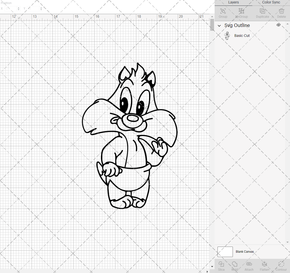 Sylvester - Baby Looney Tunes, Svg, Dxf, Eps, Png - SvgShopArt