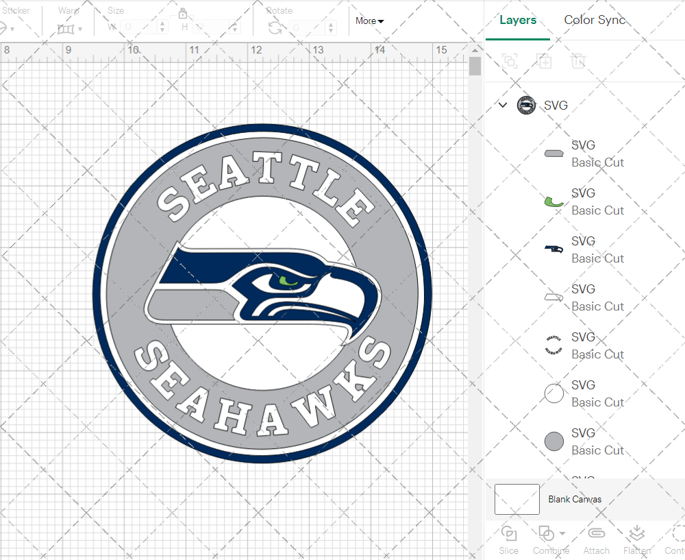 Seattle Seahawks Circle 2012 003, Svg, Dxf, Eps, Png - SvgShopArt