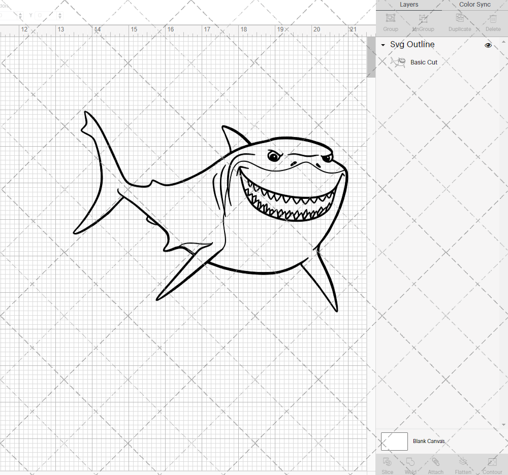 Shark Bruce - Finding Nemo, Svg, Dxf, Eps, Png - SvgShopArt