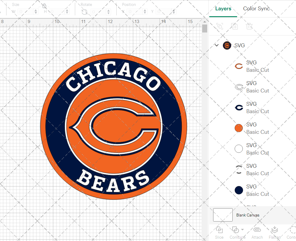 Chicago Bears Circle 2000, Svg, Dxf, Eps, Png - SvgShopArt