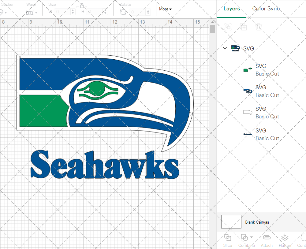 Seattle Seahawks Alternate 1976, Svg, Dxf, Eps, Png - SvgShopArt