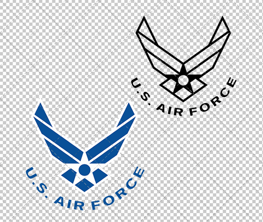 United States Air Force Logo, Svg, Dxf, Eps, Png - SvgShopArt