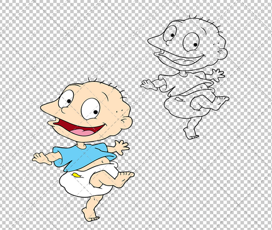 Tommy Pickles - Rugrats, Svg, Dxf, Eps, Png - SvgShopArt