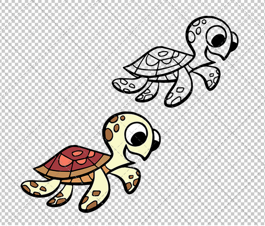 Squirt - Finding Nemo 003, Svg, Dxf, Eps, Png - SvgShopArt