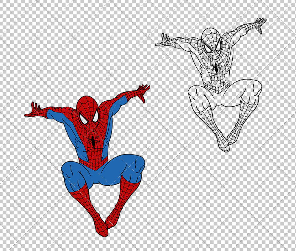 Spider-Man 005, Svg, Dxf, Eps, Png - SvgShopArt