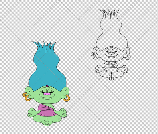 Sybil - Trolls, Svg, Dxf, Eps, Png - SvgShopArt