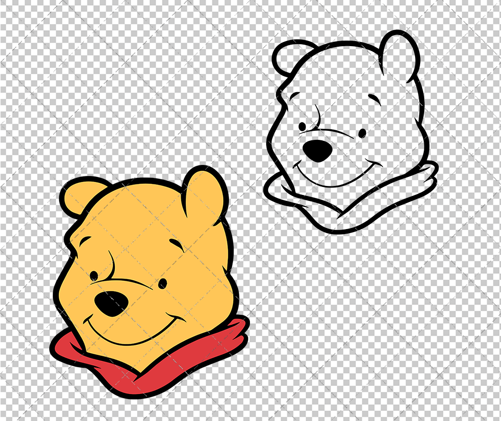 Winnie The Pooh 008, Svg, Dxf, Eps, Png - SvgShopArt
