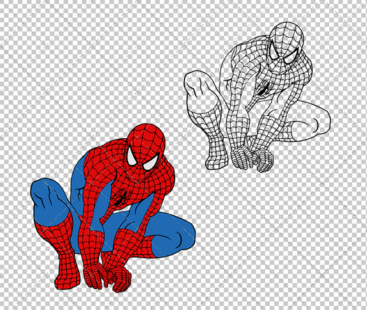 Spider-Man 003, Svg, Dxf, Eps, Png - SvgShopArt