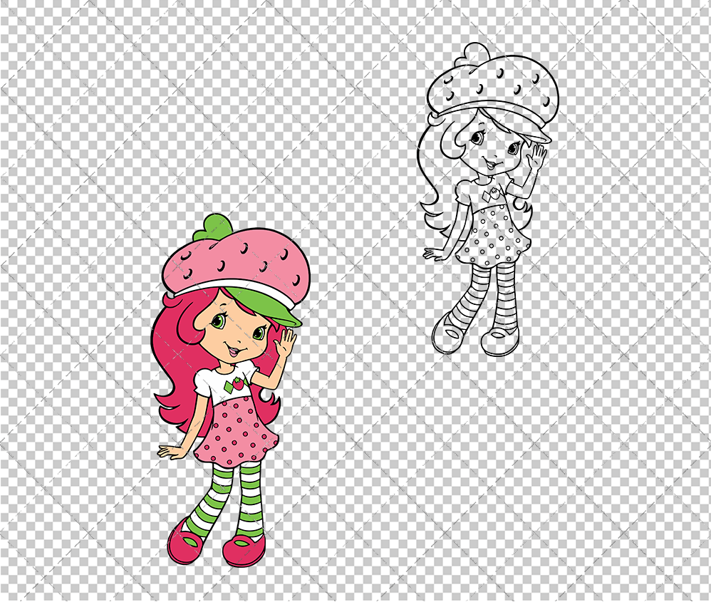 Strawberry Shortcake 003, Svg, Dxf, Eps, Png - SvgShopArt