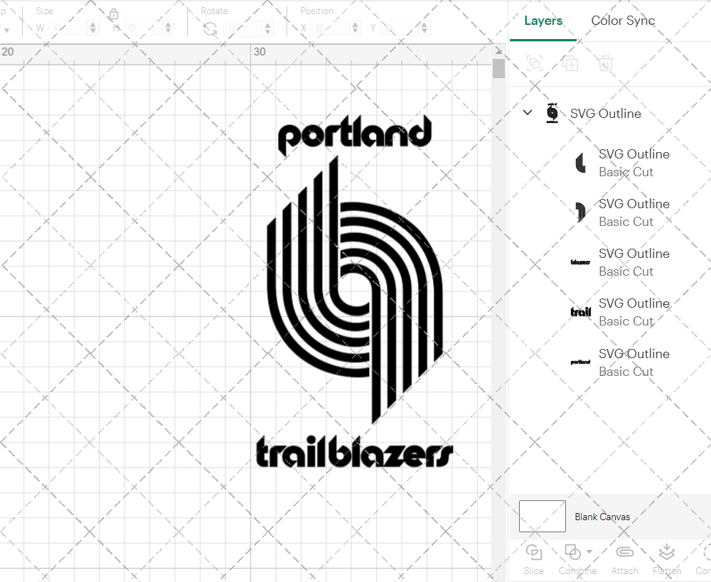 Portland Trail Blazers 1970, Svg, Dxf, Eps, Png - SvgShopArt