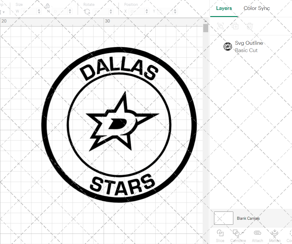 Dallas Stars Circle 2013 002, Svg, Dxf, Eps, Png - SvgShopArt