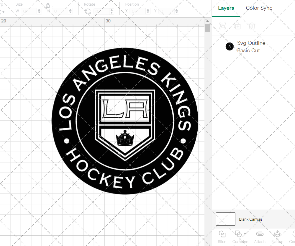Los Angeles Kings Circle 2019 003, Svg, Dxf, Eps, Png - SvgShopArt