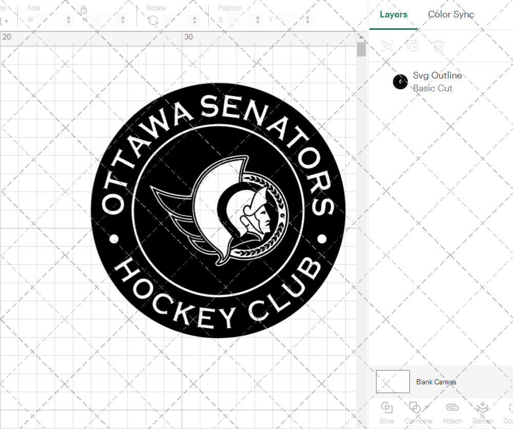 Ottawa Senators Circle 2020 002, Svg, Dxf, Eps, Png - SvgShopArt