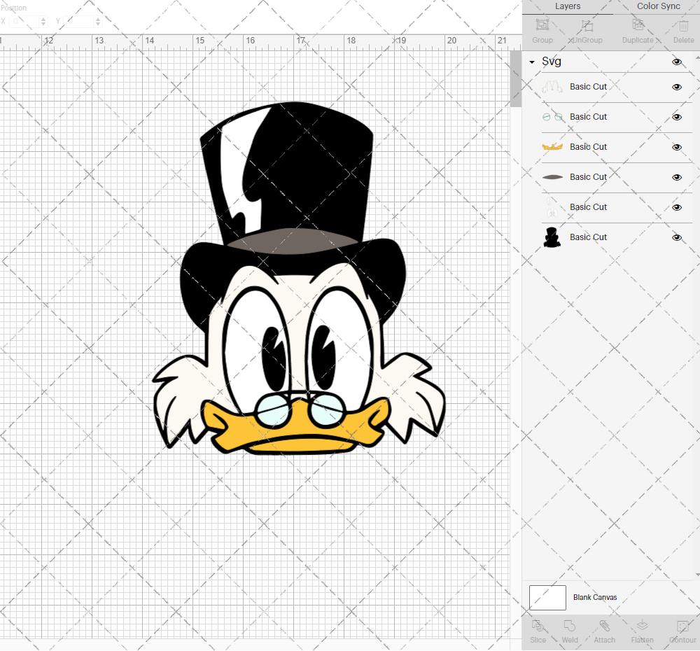 Scrooge McDuck - Ducktales 004, Svg, Dxf, Eps, Png - SvgShopArt