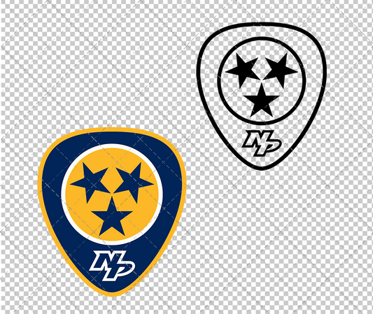 Nashville Predators Alternate 2019 002, Svg, Dxf, Eps, Png - SvgShopArt