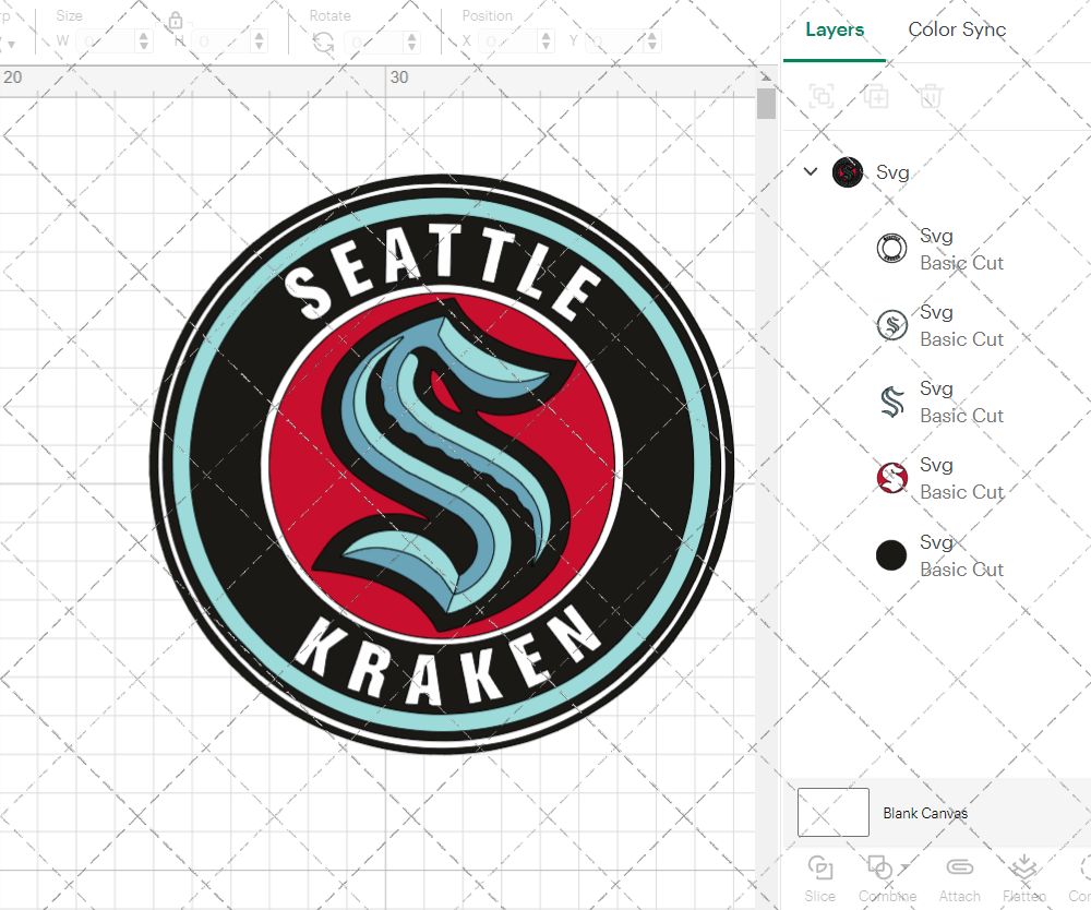 Seattle Kraken Circle 2021, Svg, Dxf, Eps, Png - SvgShopArt