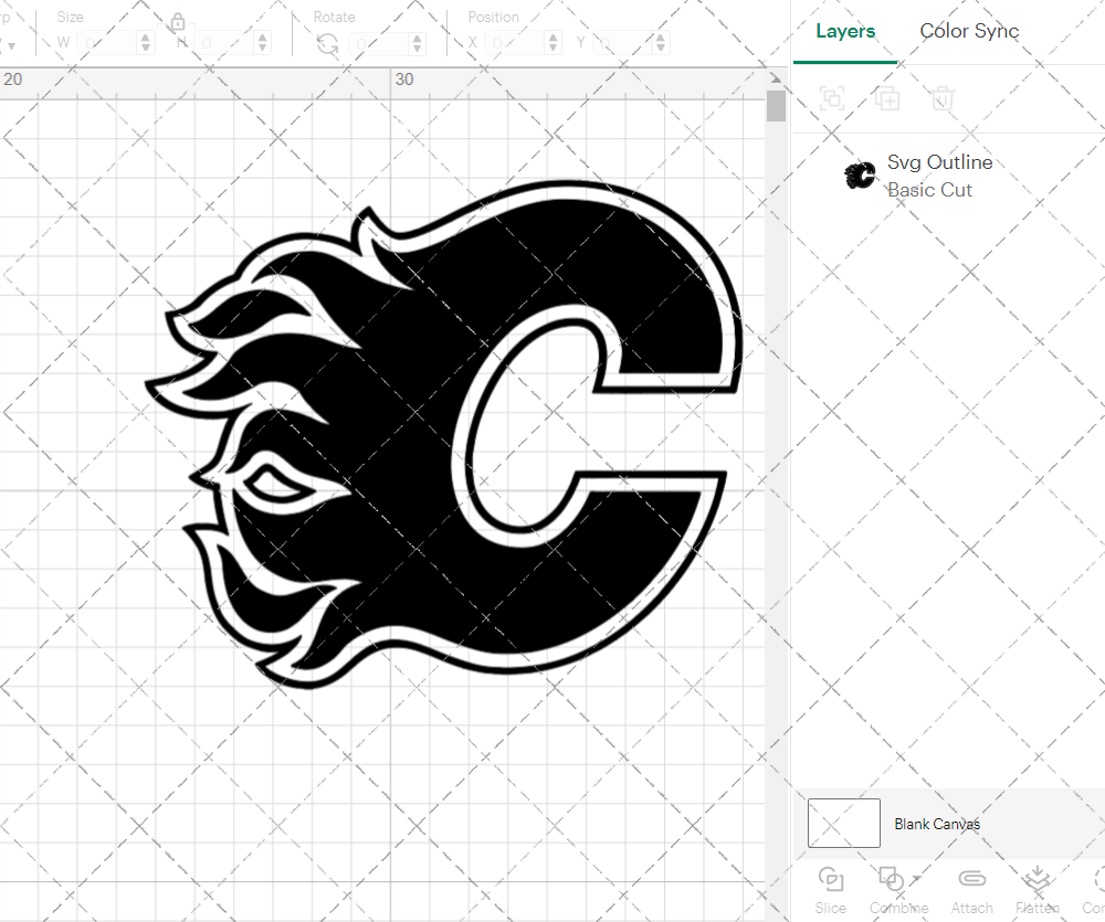 Calgary Flames Alternate 1994, Svg, Dxf, Eps, Png - SvgShopArt
