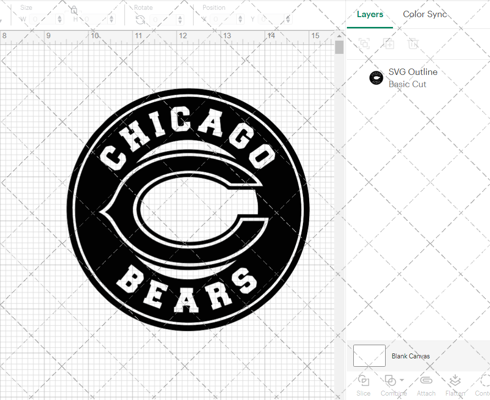 Chicago Bears Circle 2000 002, Svg, Dxf, Eps, Png - SvgShopArt