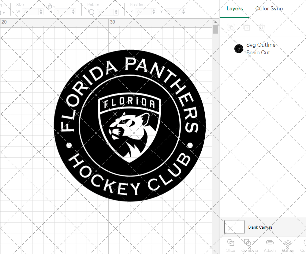 Florida Panthers Circle 2016, Svg, Dxf, Eps, Png - SvgShopArt