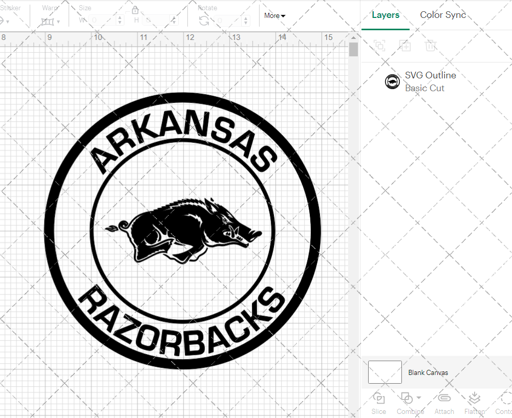 Arkansas Razorbacks Circle 2014, Svg, Dxf, Eps, Png - SvgShopArt