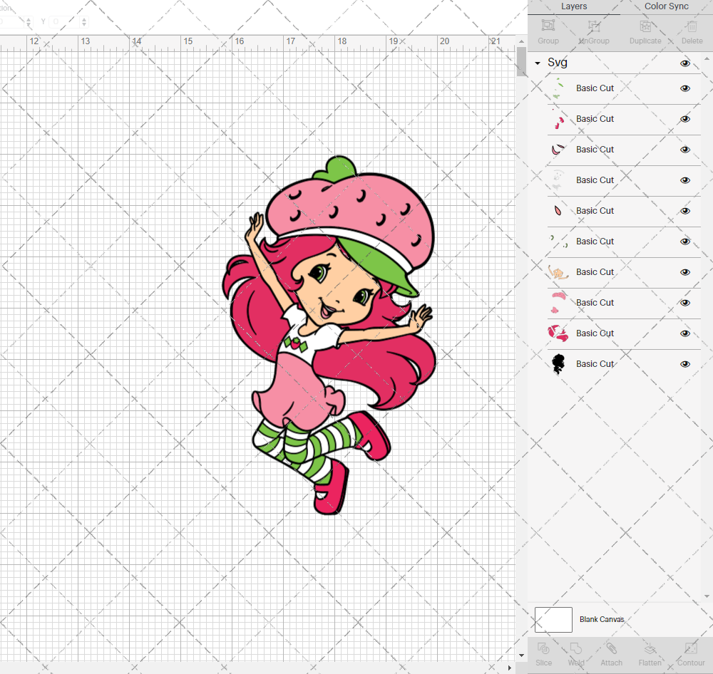 Strawberry Shortcake, Svg, Dxf, Eps, Png - SvgShopArt