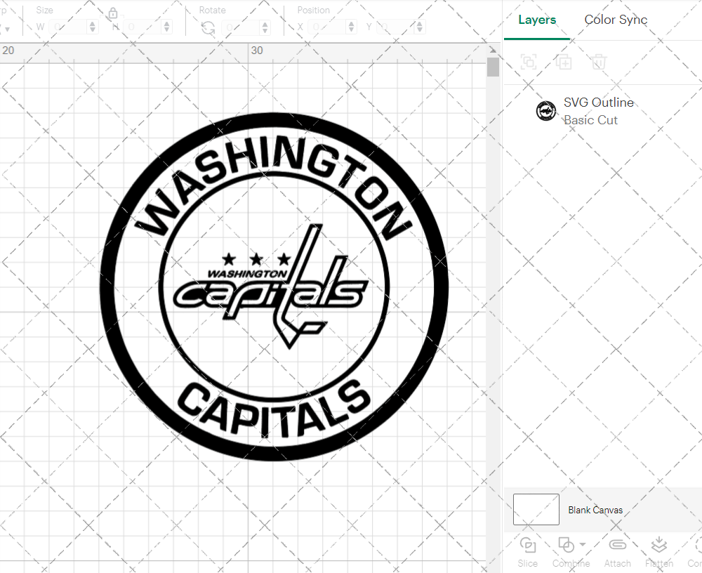 Washington Capitals Circle 2007 003, Svg, Dxf, Eps, Png - SvgShopArt