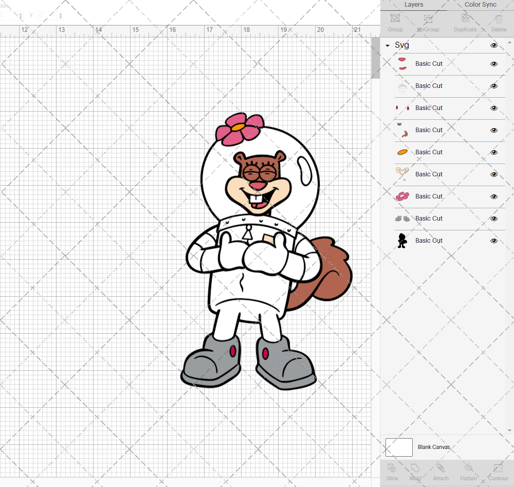 Sandy Cheeks - SpongeBob SquarePants 002, Svg, Dxf, Eps, Png - SvgShopArt