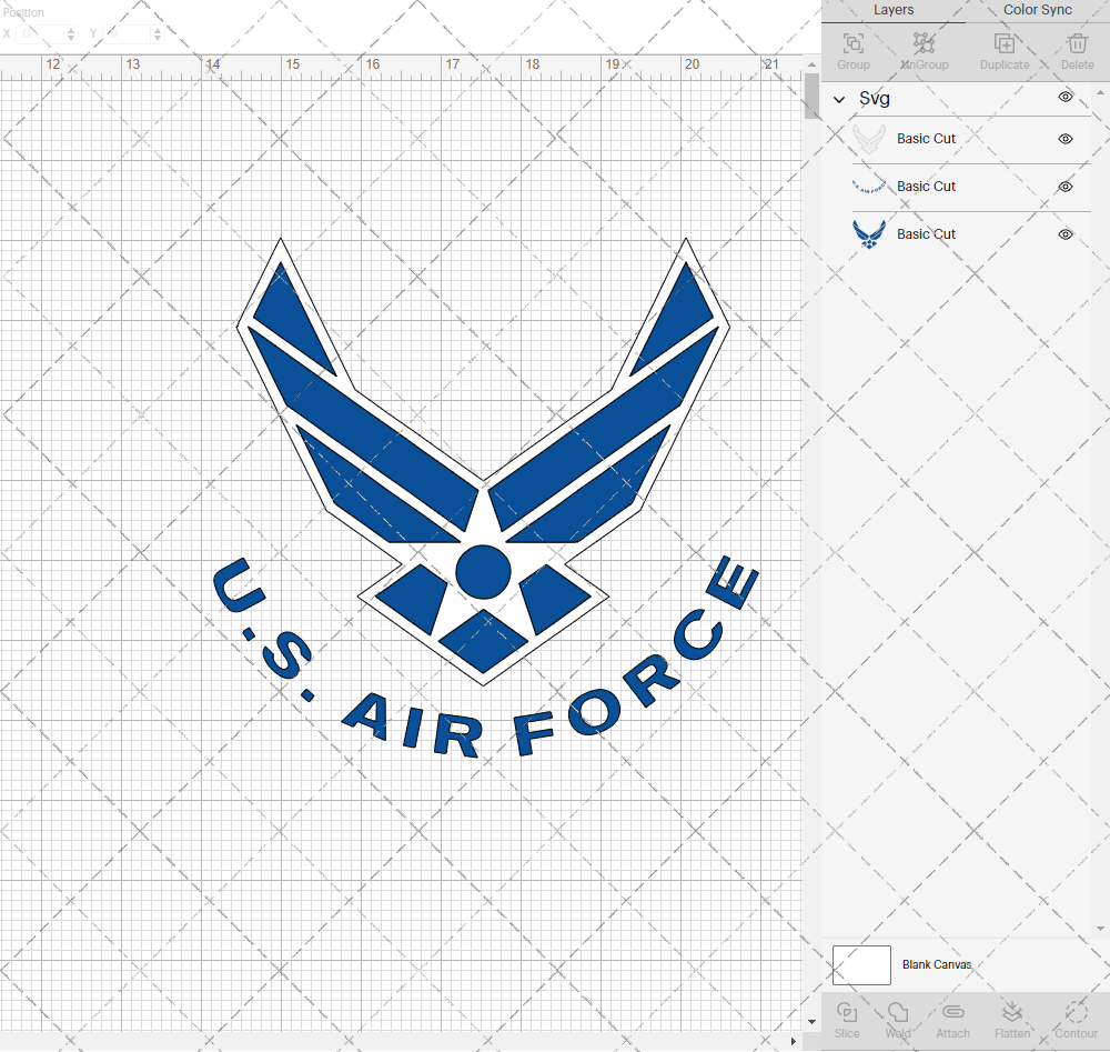 United States Air Force Logo, Svg, Dxf, Eps, Png - SvgShopArt