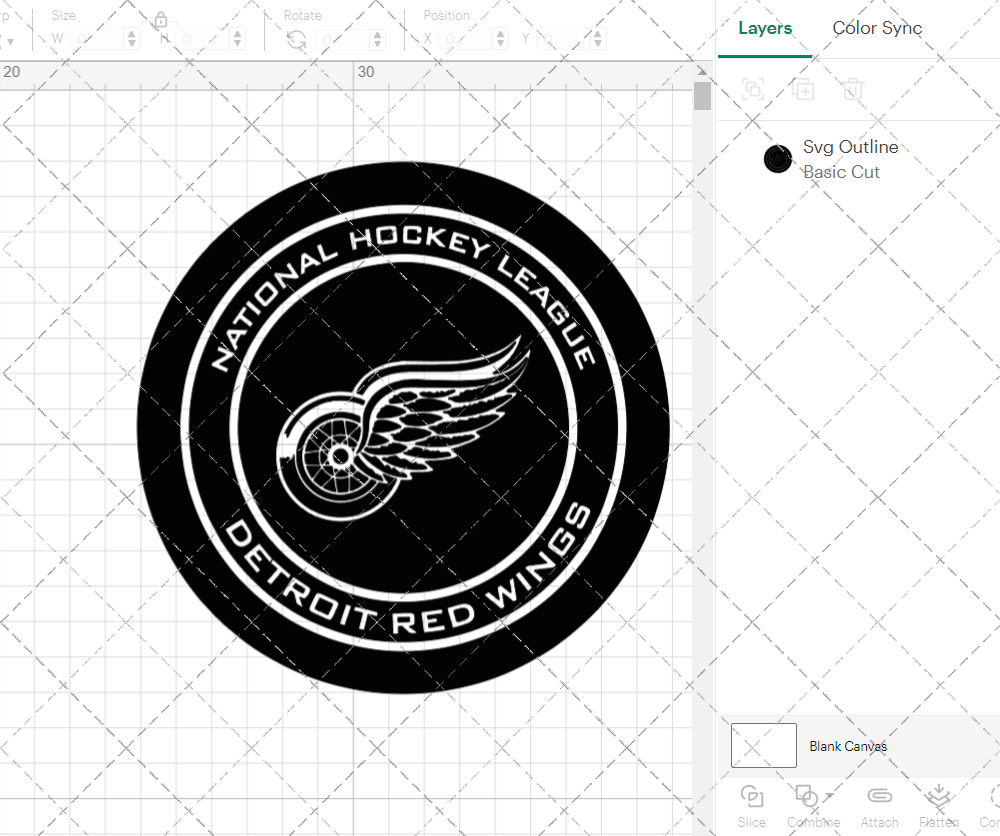 Detroit Red Wings Circle 1948 003, Svg, Dxf, Eps, Png - SvgShopArt